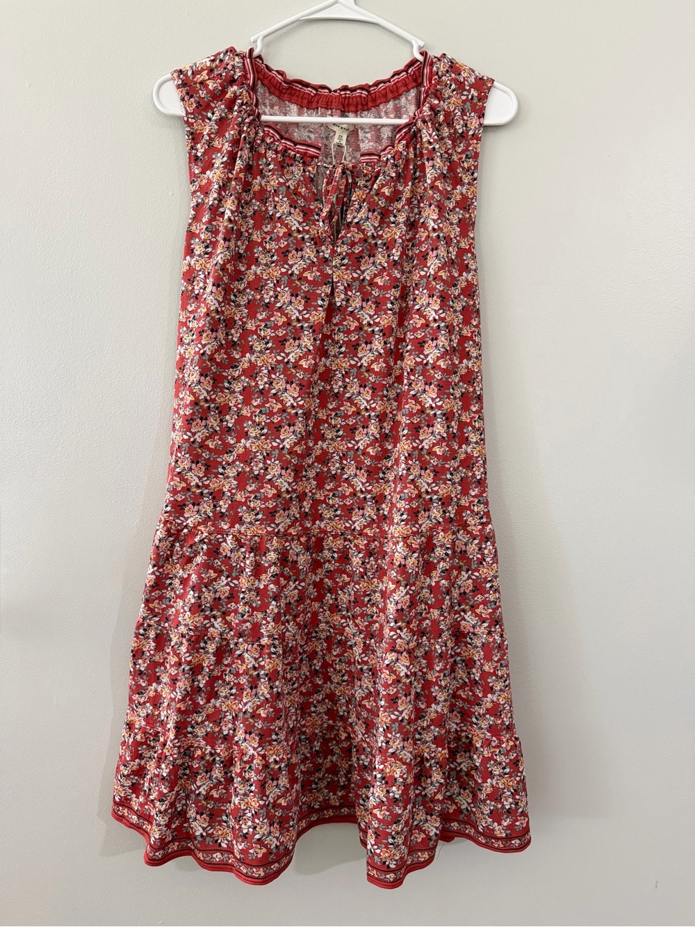 NWT Max Studio Orange Pink White Floral Sleeveless Womens PLUS Tent Casual Dress